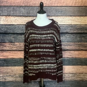Dark Purple Knit Sweater